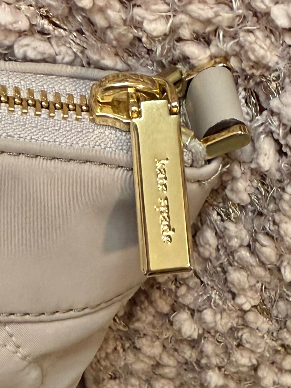 Kate Spade Greige Quilted Backpack - Picture 8 of 15